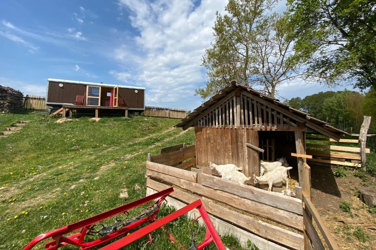 Maringotka Na Samote Na Kozi Farme Hotel Pobezovice Bagian luar foto